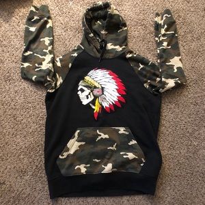 Black Hoodie Born Native Size Large